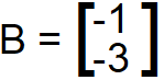 B = -1,-3